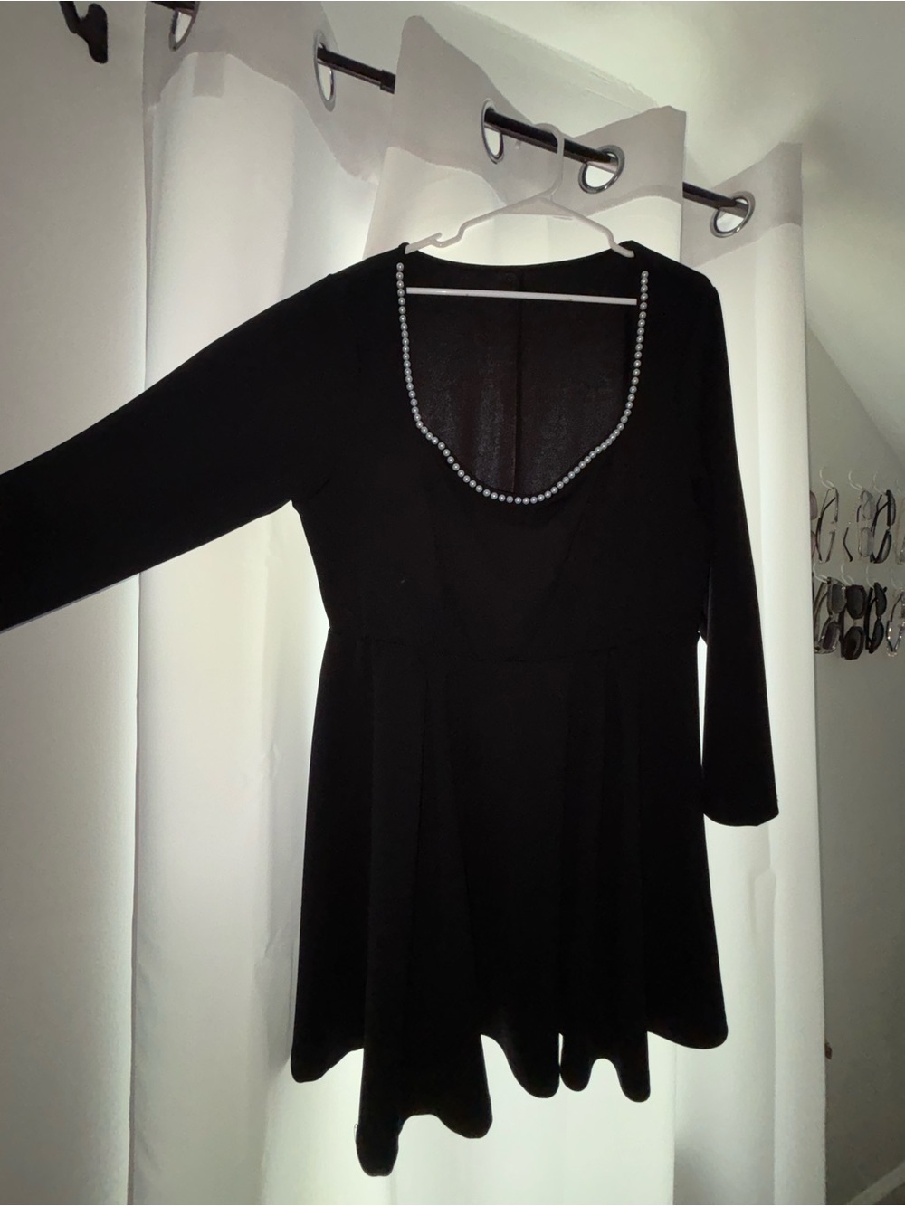 Pearl Square Neck Dress